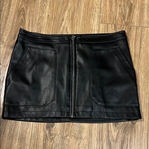 Free People Black Mini Pencil Skirt (New Without Tags)